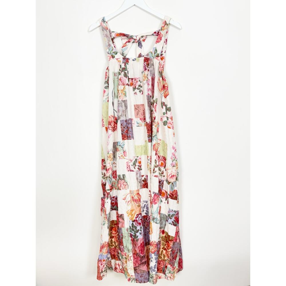 Anthropologie LyreBird Printed Tie-Back Midi Nap Dress - Picture 3 of 8